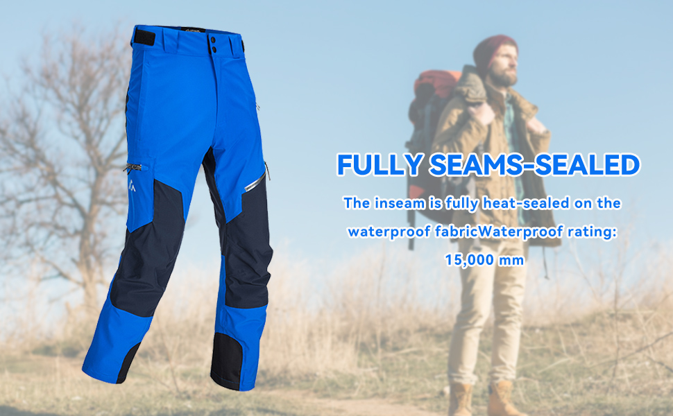hiking pants blue