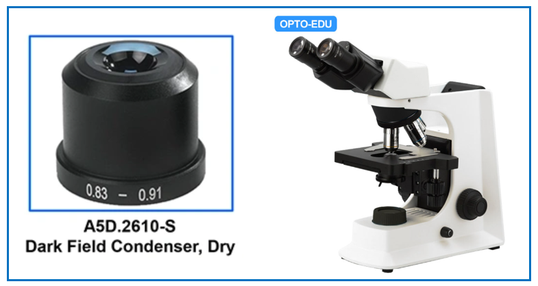 Lab microscope + Dark field attachment