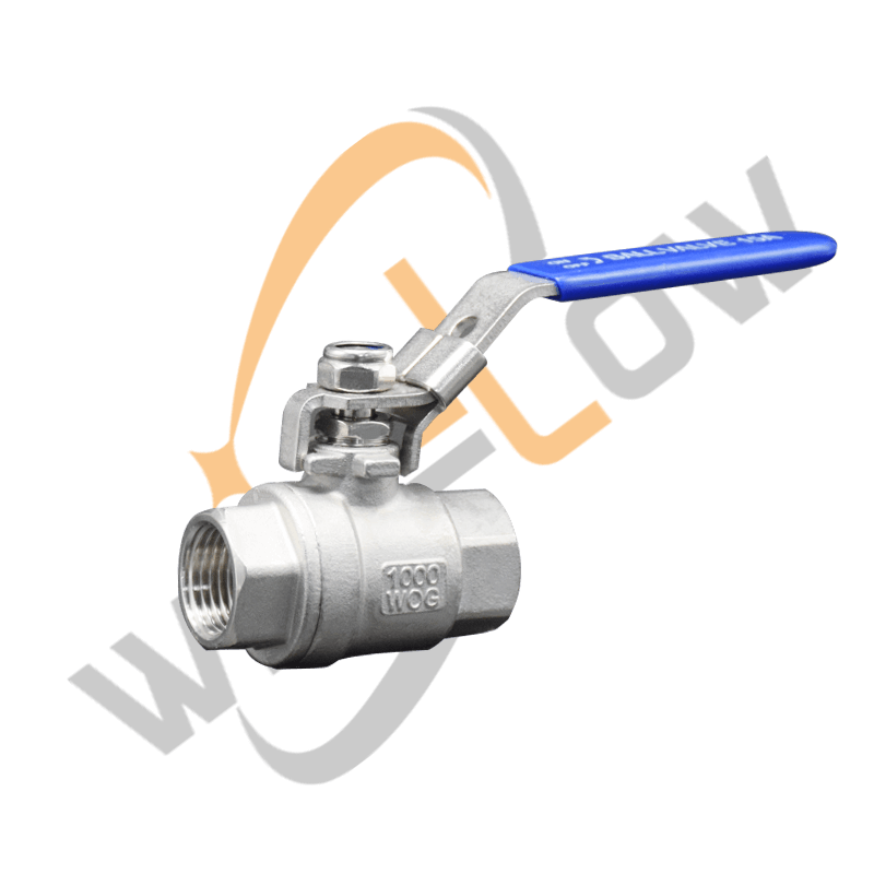 2PC Threaded Ball Valve with Lock