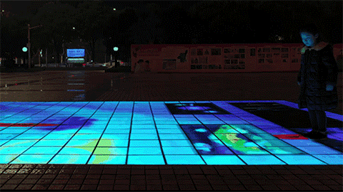 Weinan Square - LED intelligent brick light - Shone Lighting