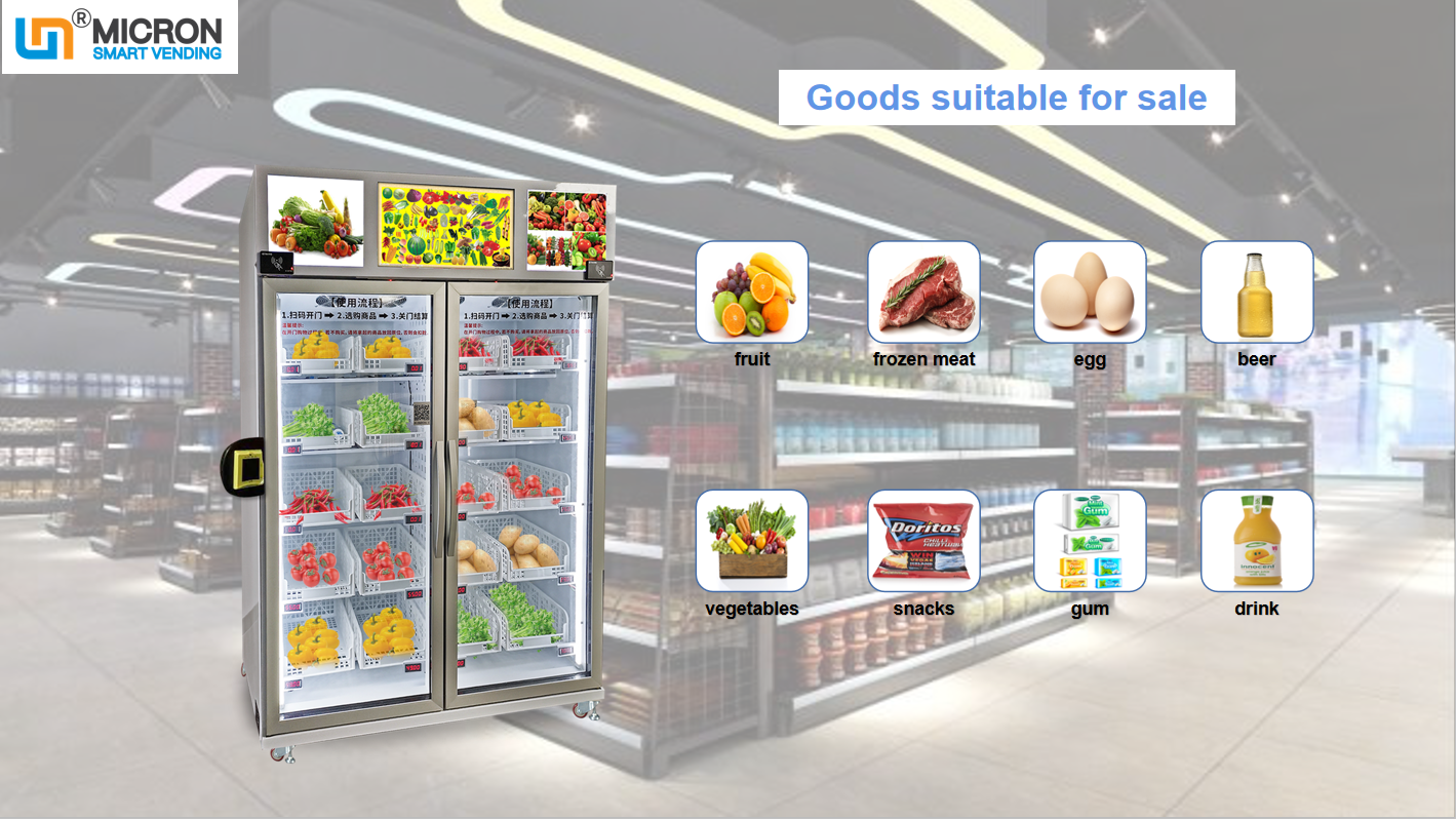 weight sensing smart fridge vending machine