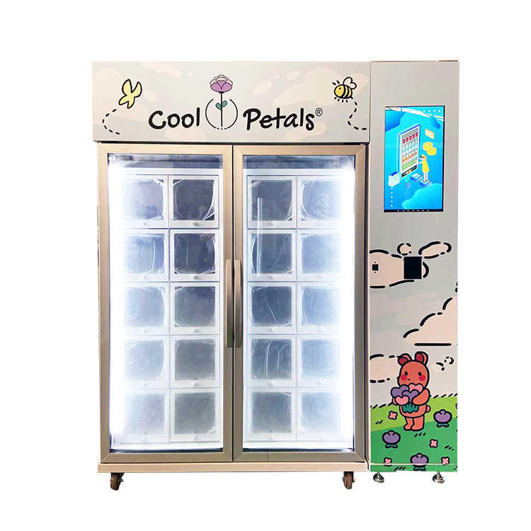 Is it a good idea to sell flower in a vending machine? What type of vending machine can sell flower?