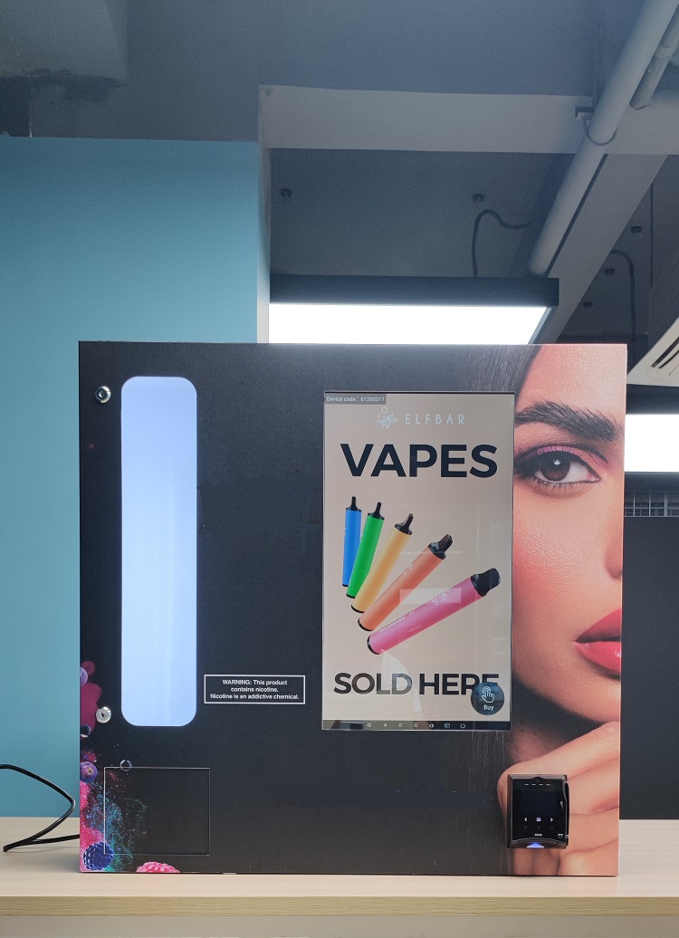 micron smart mini vape vending machine with nayax card reader