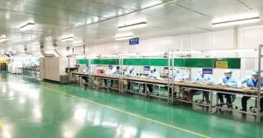 led light factory worker