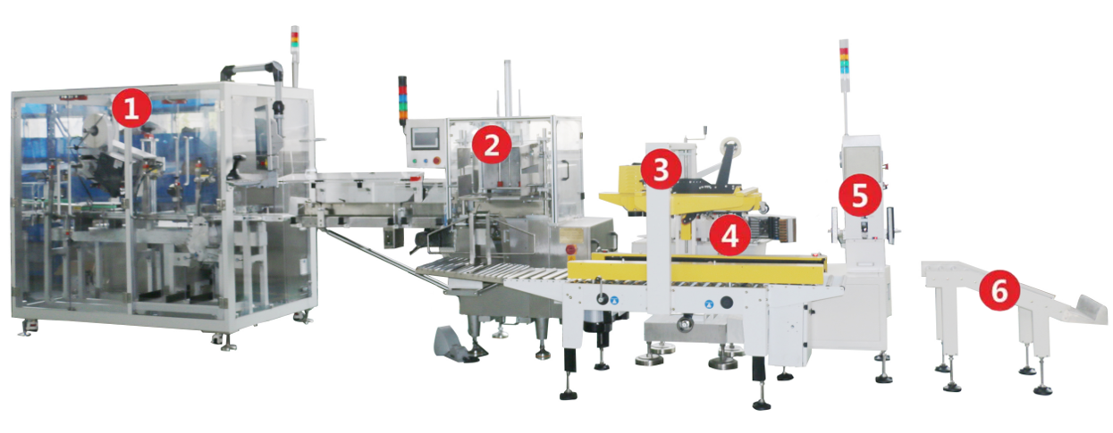 SKILT Auto medicine box labeling machine packaging line made for Bristol Myers Squibb