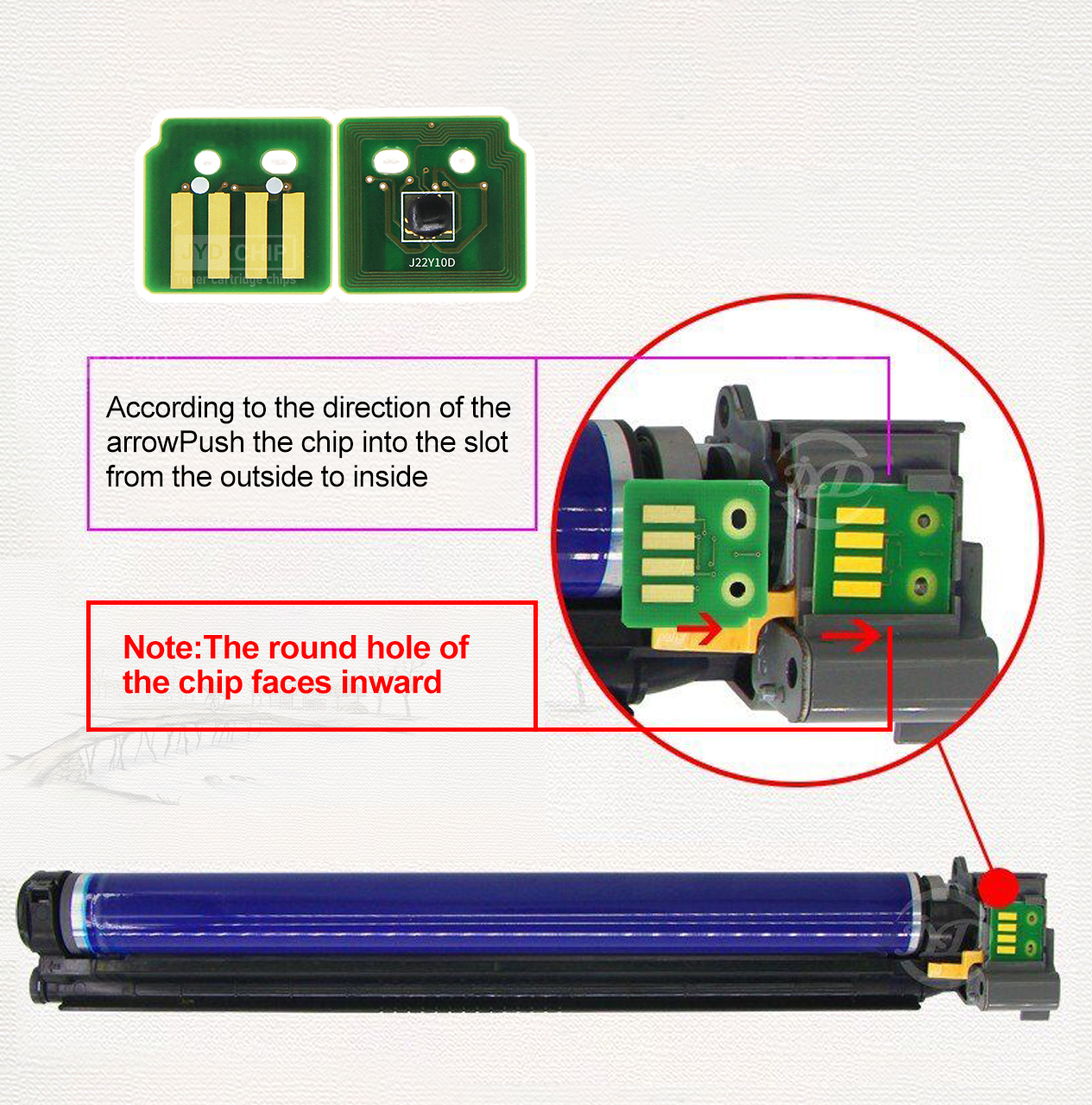 2270,Xerox,drum chip,installation introduction