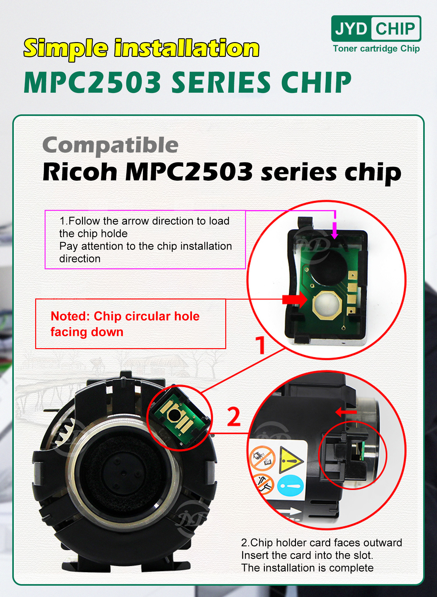 Ricoh,C2011,copier,compatible chips,Ricoh Copier,Toner sensor