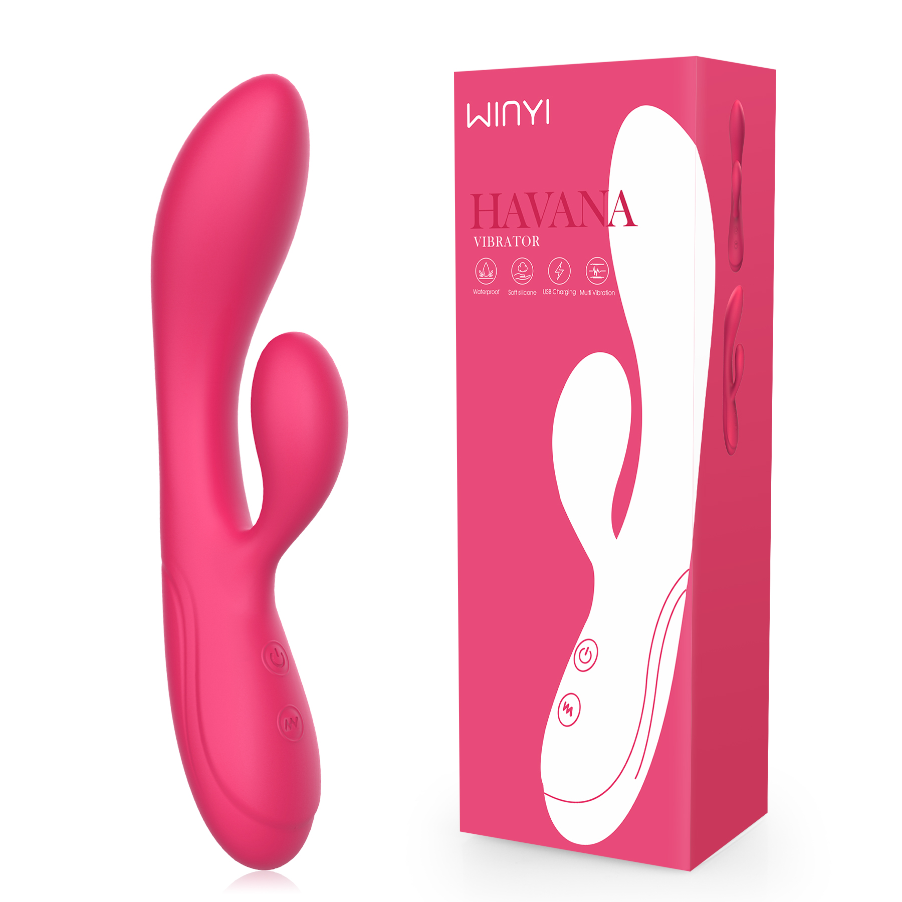 WY0544——CHOLE, a double head G spot vibrator is famous adult novelties brand choice