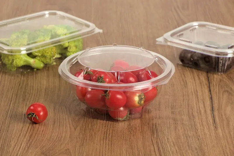 round clear plastic takeout containers