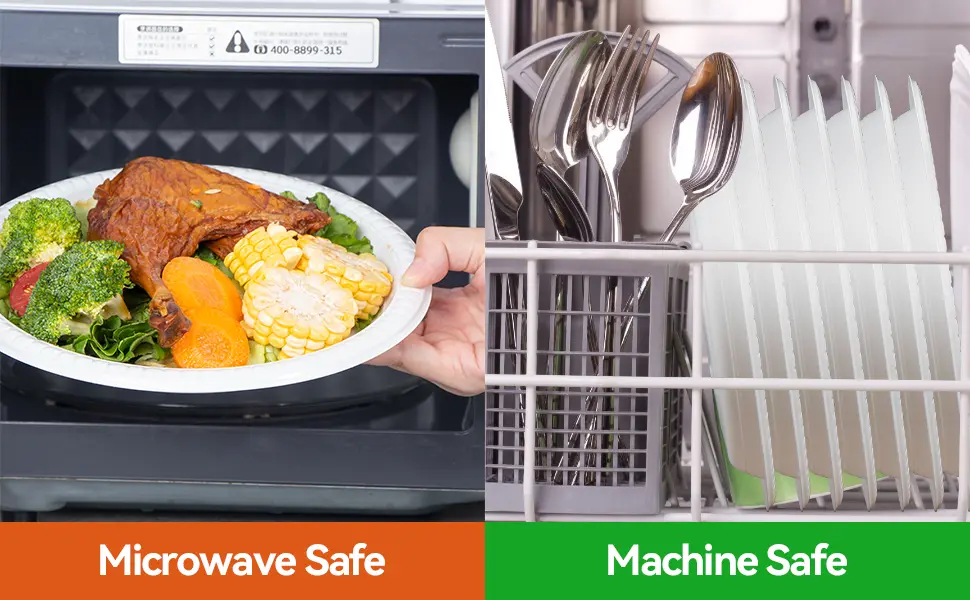 microwave-safe round plate
