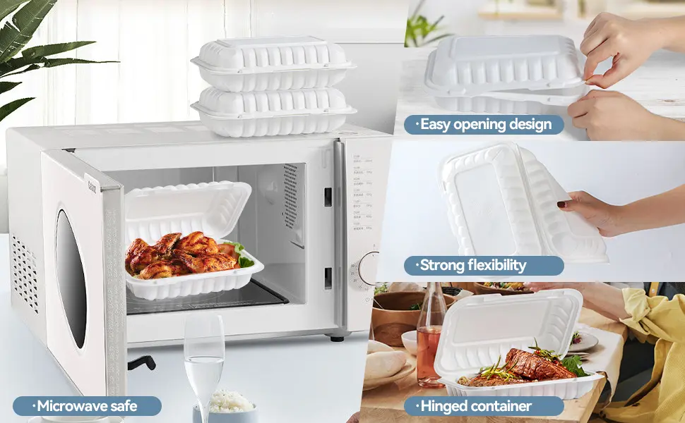 recyclable take out food containers