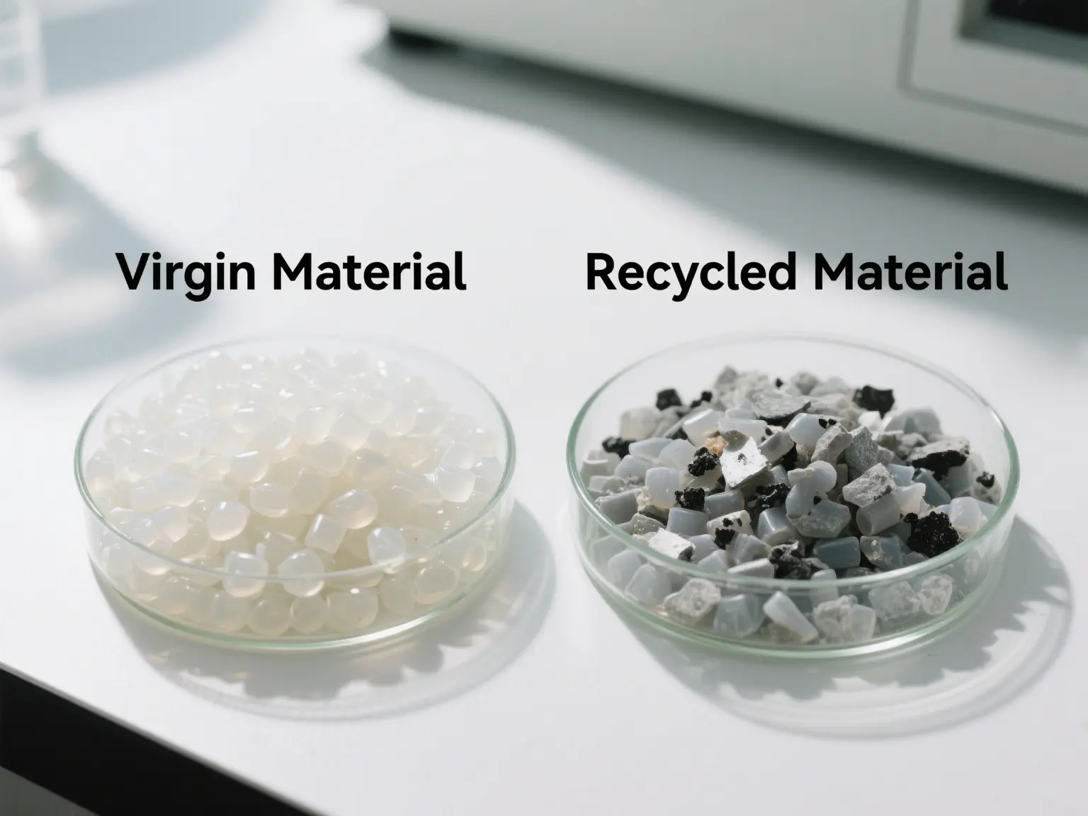 Virgin Material Vs. Recycled Material