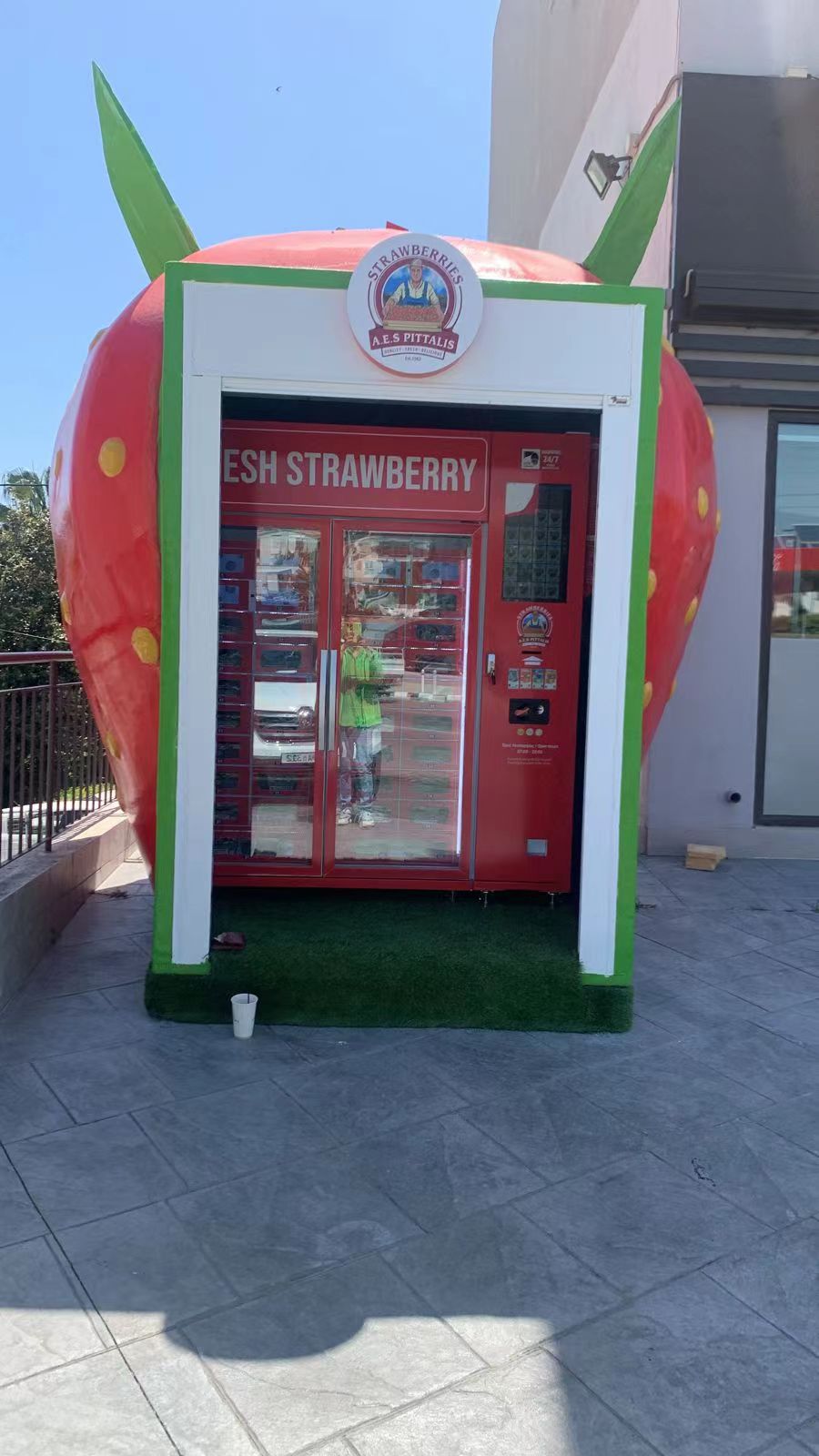 Weimi smart fresh fruit strawberry vending machine in Cyprus