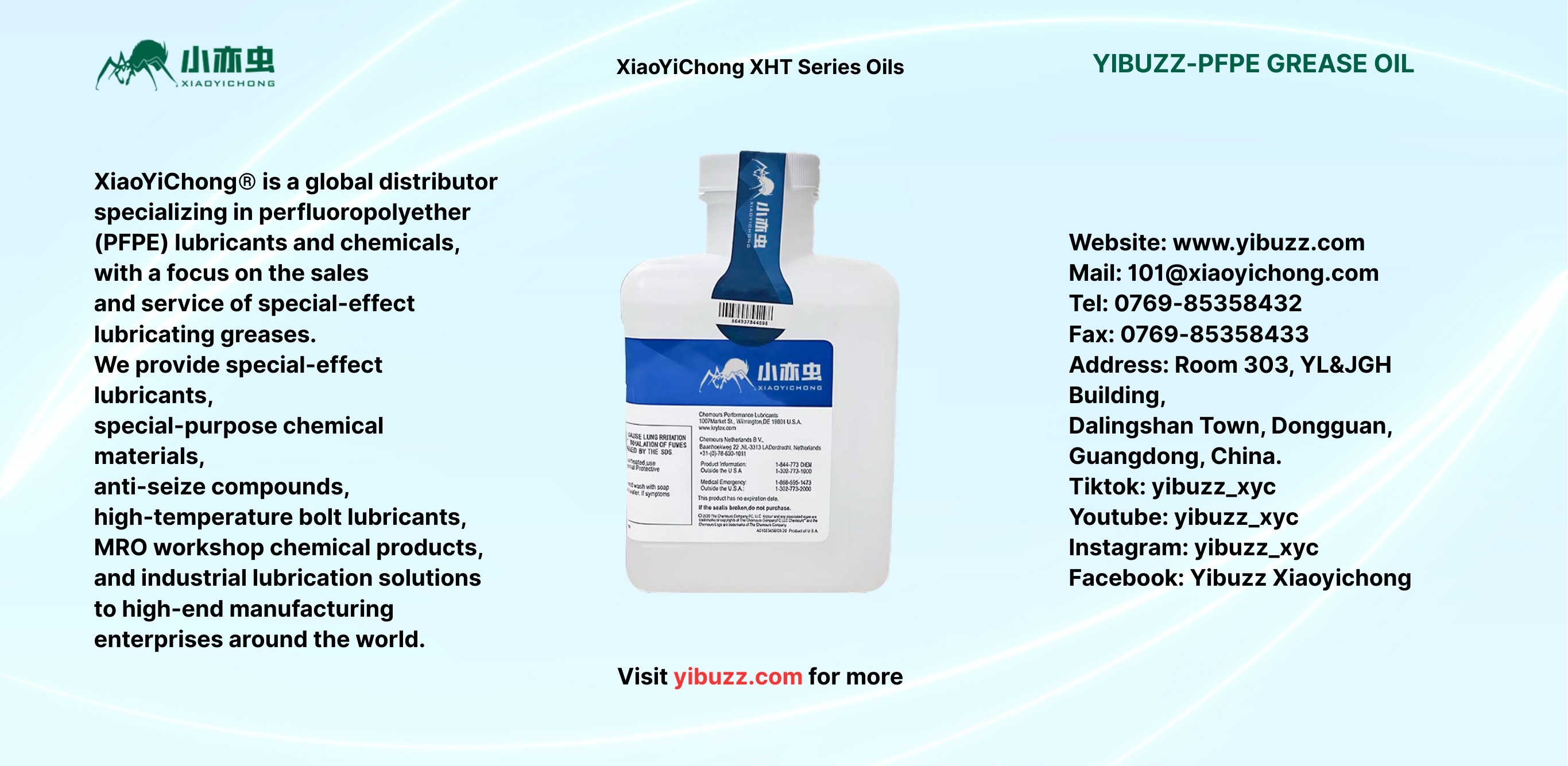 Conquer Extreme Conditions with XiaoYiChong XHT Series Lubricants