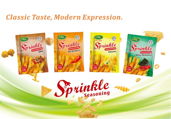 Traditional Sprinkle Seasoning Powder Flavors: BBQ, Hot & Spicy, Cheese, Spicy Seaweed