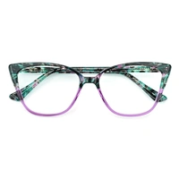 PH2218 Wholesale Custom Trend Optical Frame Eyeglasses River Acetate Cat Eye Glasses
