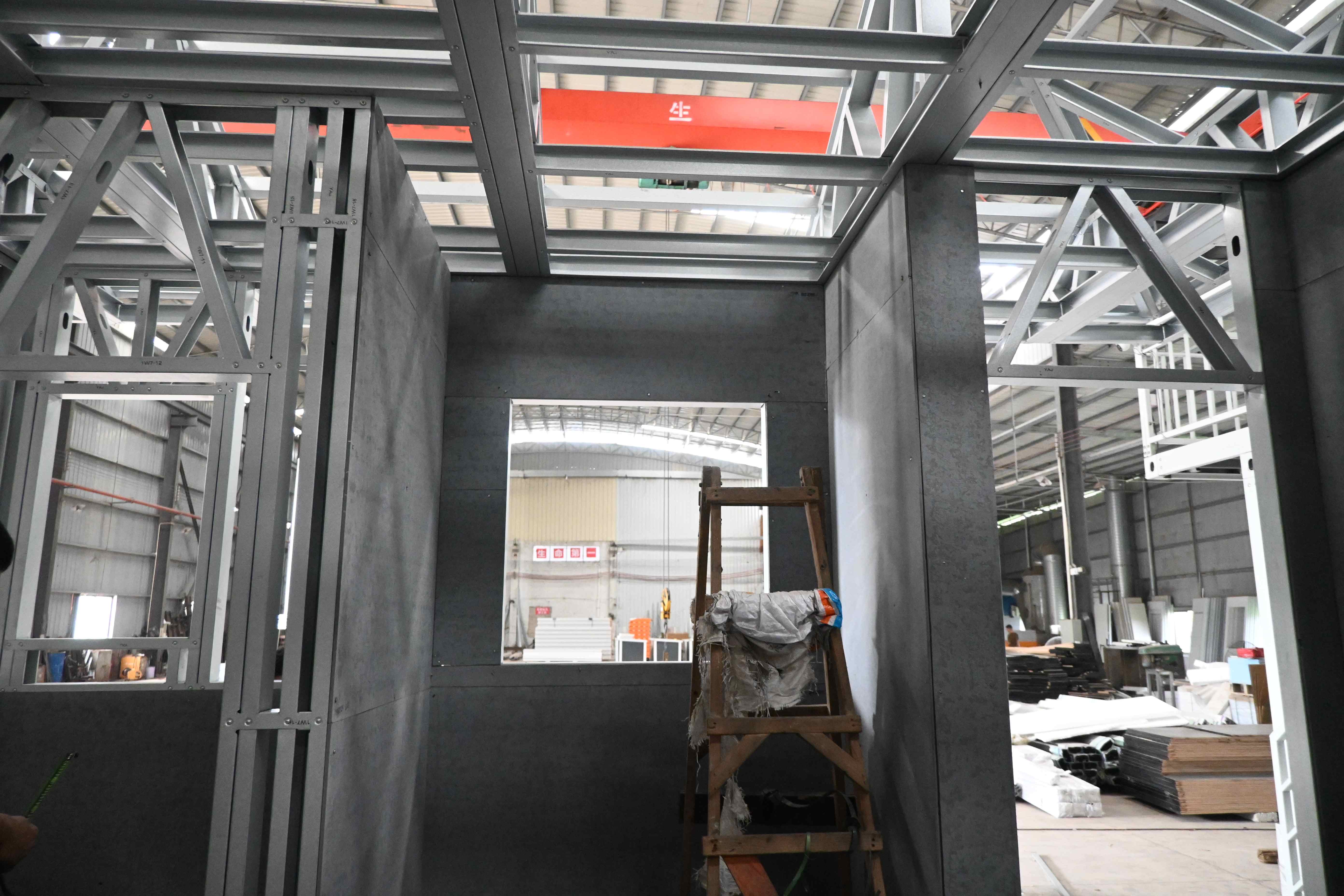 Assembly of light steel structure