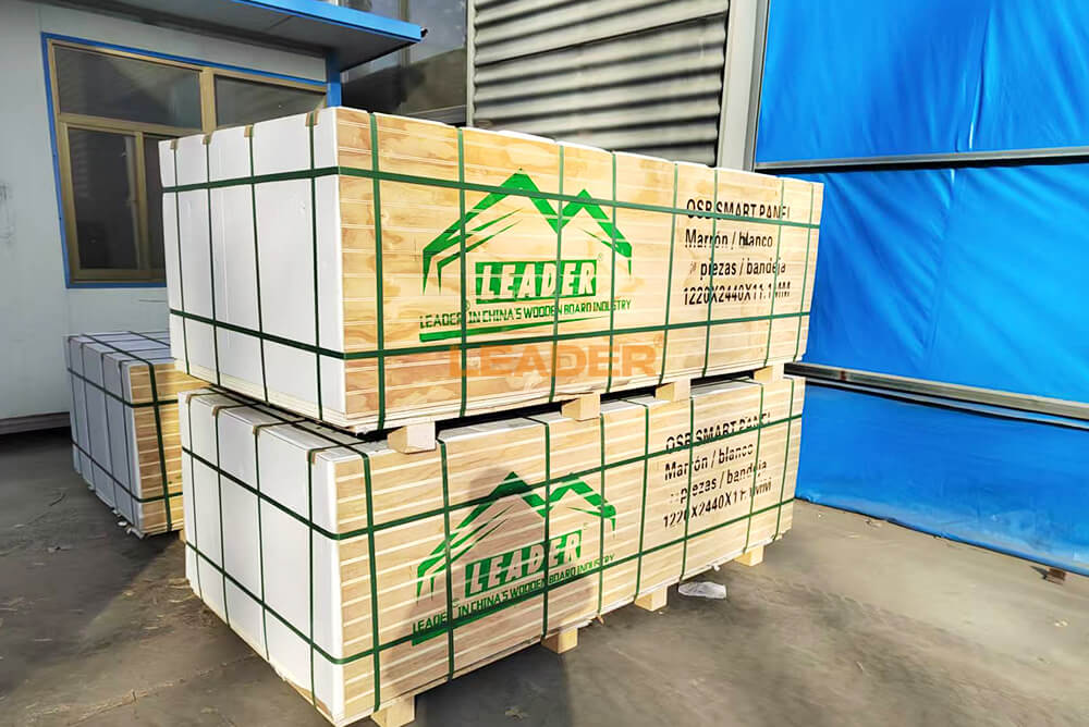 smart OSB ply grooved wall panels packing