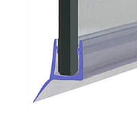 Curved Bath Shower Screen PVC Plastic Seal Fits 6-12mm Glass
