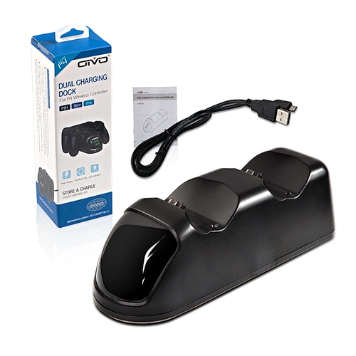 for PS4 Wireless Game Controller Durable With LED Display Dual Charging Dock Station with Indicators