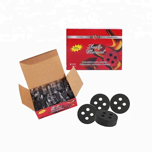 HQRM5020 HQ Instant Light Smokeless Fruitwood 50mm Round Charcoal for Shisha