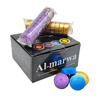 HQRM3380 HongQiang Quick Burning Wholesale Smokeless Colorful Charcoal Fast Burning Round Charcoal