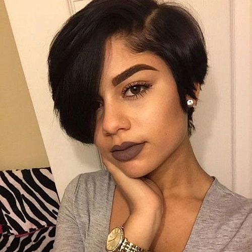 Frontal Pixie Wig Short Cut Style Cuticle Aligned Hair Lace Front Wig Silky Straight Wholesale Price