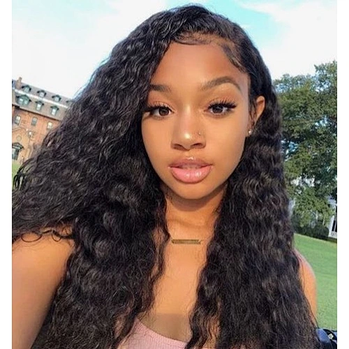 HBH New Year Promotion Top Closure Wig Long Lasting Deep Curly Lace Closure Wig In Stock