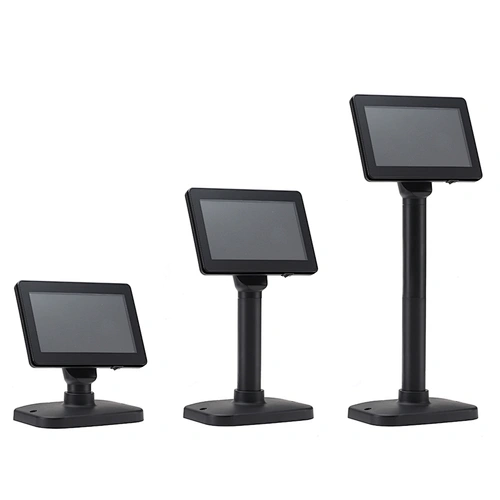 7inch 16:9 digital panel customer display with USB input for POS SYSTEM
