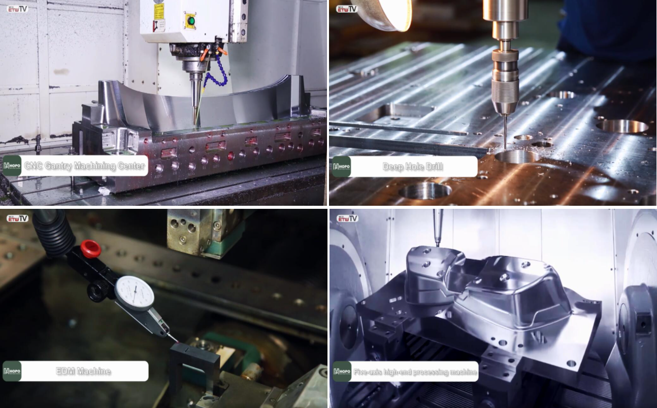 CNC Gantry Maching Center, Deep Hole Drill, EDM Machine, Five-axis high processing machine
