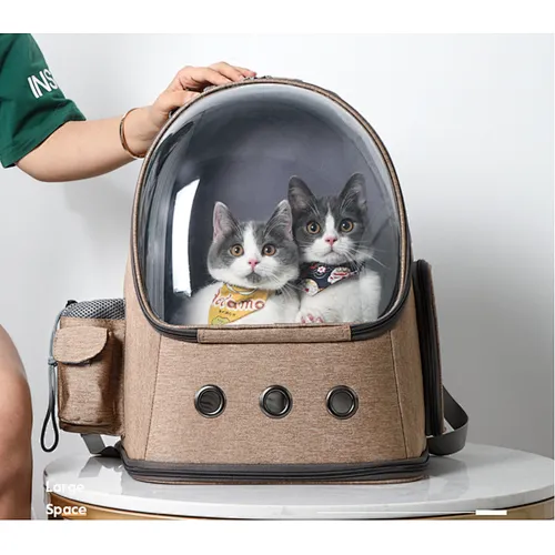 Transparent Space Pet Backpack Bag for Cat