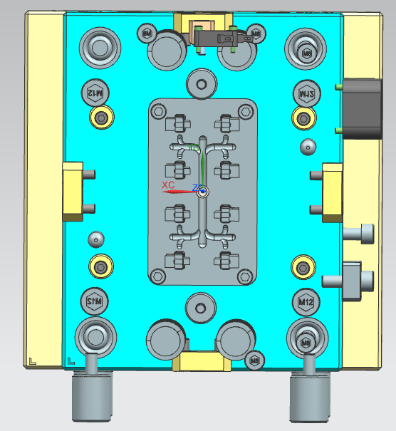 Bulb socket holder connector mold