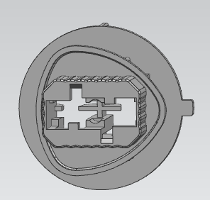Auto head lamp socket adapter connector mold