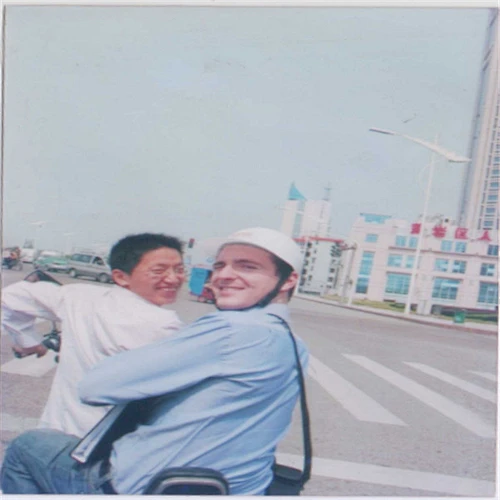 Andy with customer 15years ago