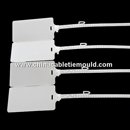 Plastic Rectangular Baggage Strip Security Seal injection mould