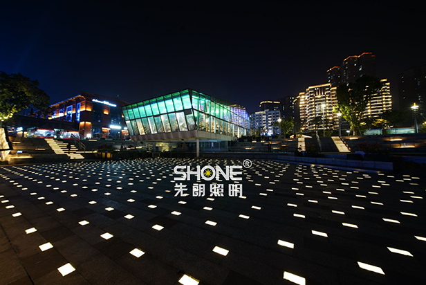 Fuxi Cultural and Creative Park Sunken Plaza - LED brick light - Shone Lighting