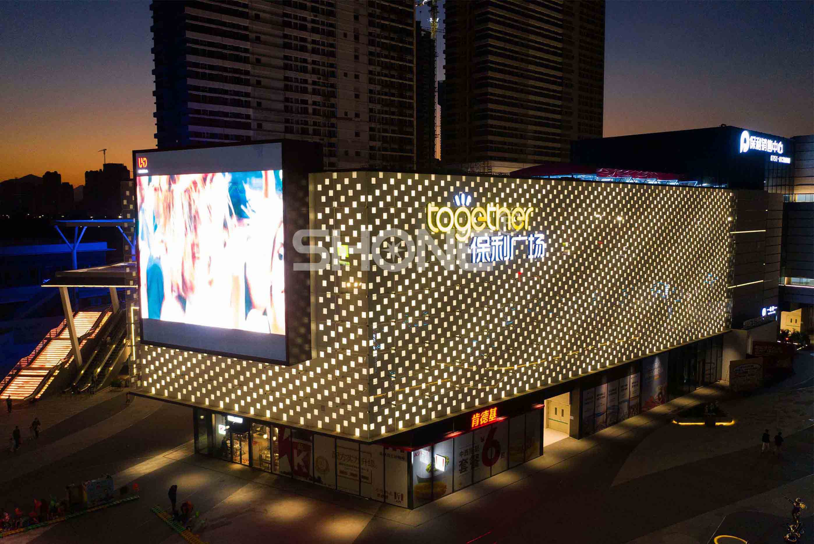 Poly Plaza - Shaoguan - LED wall tile - ShoneLighting