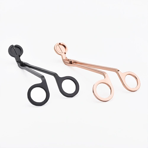 home decor rose gold wick trimmer candle