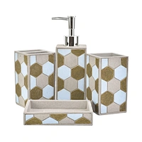 New Product 4 Pieces Concrete Bathroom Accessories Set