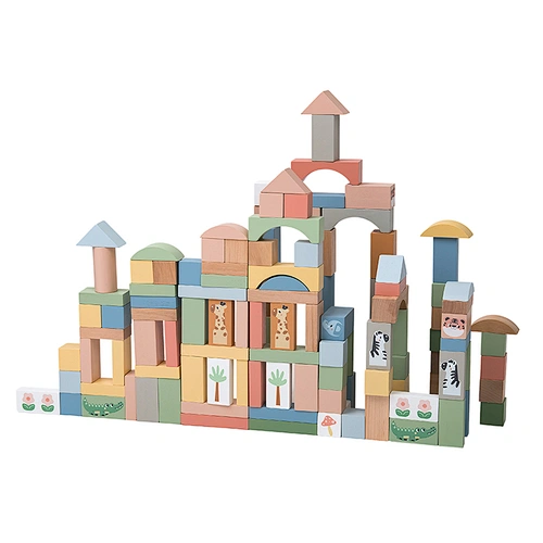 wooden building block set