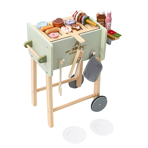 kids wooden Barbeque Grill