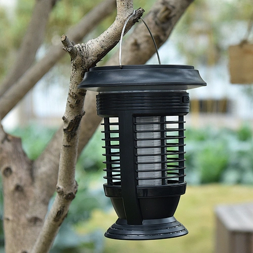 Rainproof Solar Garden Light with UV LED Mosquito Killer Tube Lamp