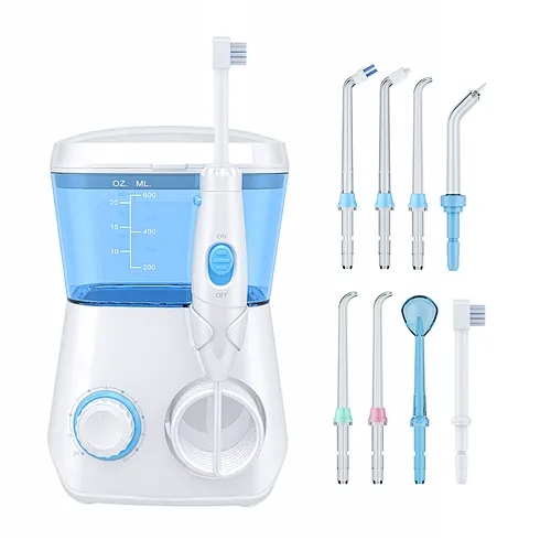 Amazon Hot Sell Classic Home Use Tooth Care Powerful Sprayer 600ml Oral Irrigator Dental Water Flosser