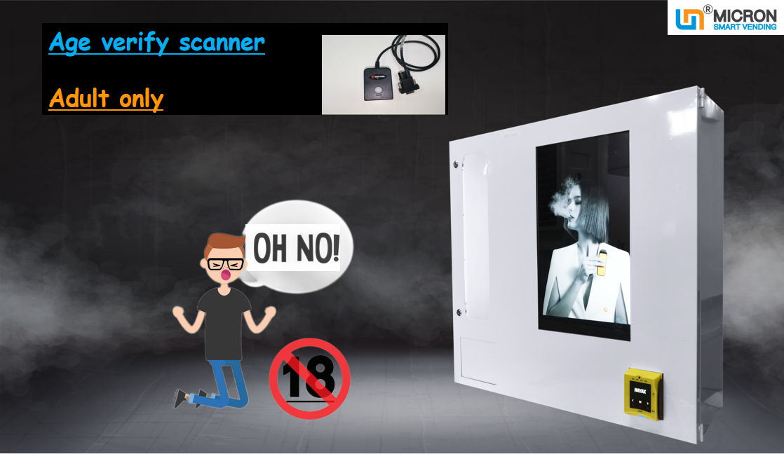 E-cigarette mini vending machine, vending machine on the wall, mini vending machine, vape vending machine