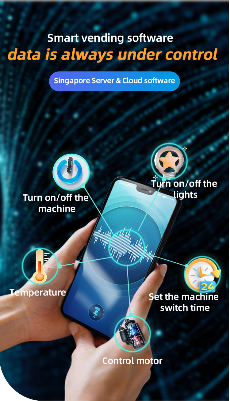 We resist to use high quality hardware for the combo snack drink vending machine, high efficiency cooling system and double glazing front which can automatic defogging