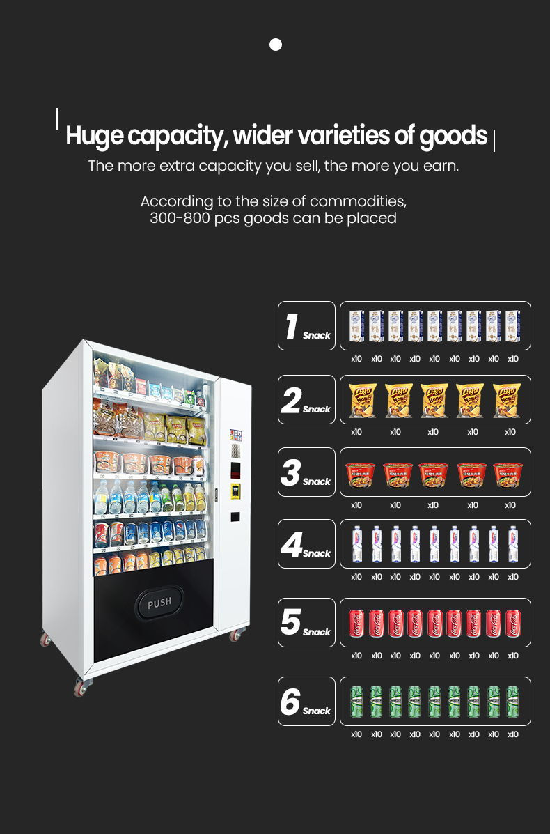 vending machine with huge capacity