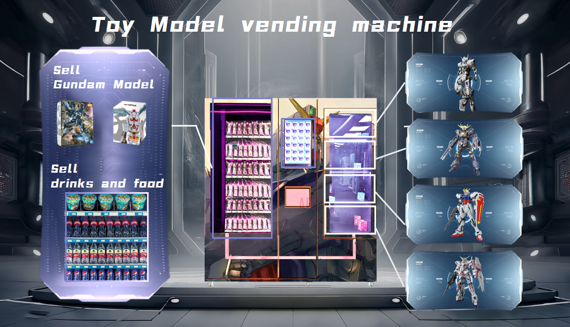 Présentation du produit du distributeur automatique de modèles Gundam