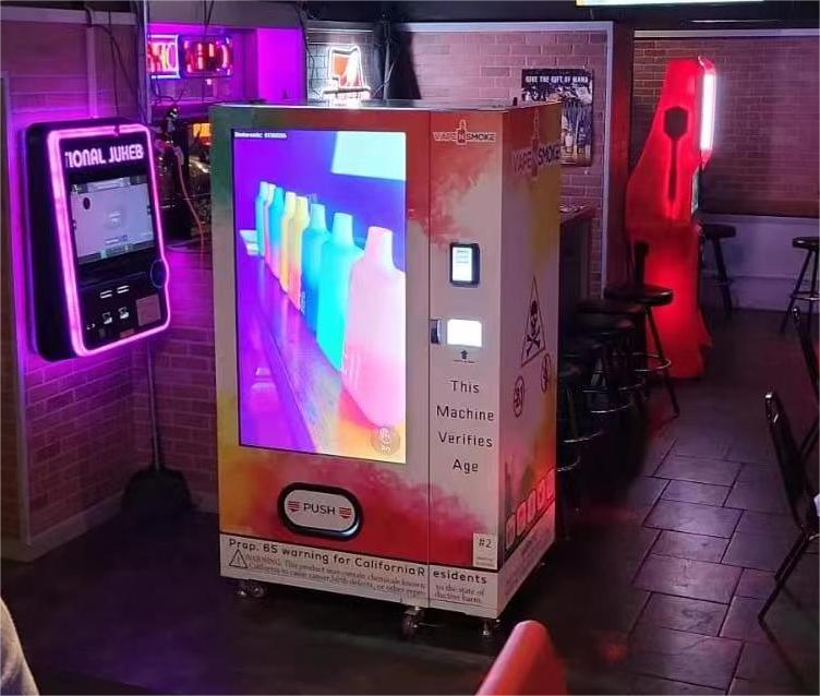 Micron smart vape vending machine in club in USA