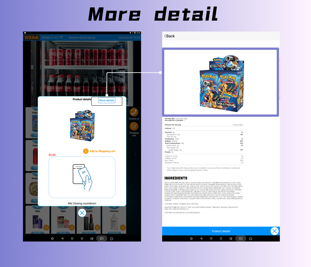 Pokemon Vending Machine Product detail
