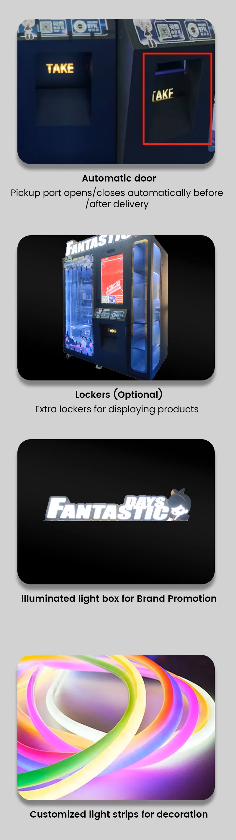 Bricks Toy Automatic Vending Machine advantage in quality and functionality